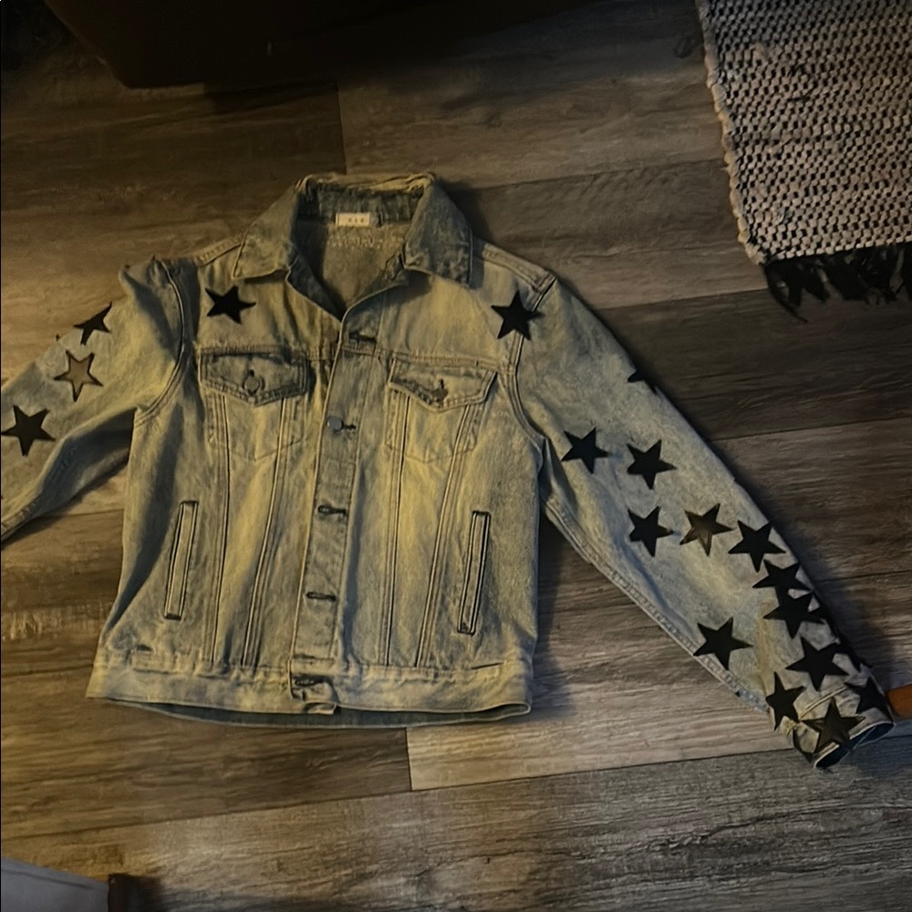 MNML Denim Star-Patterned Jacket - Picture 3 of 6